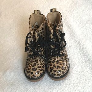 Girls Leopard Boots H&M size 9